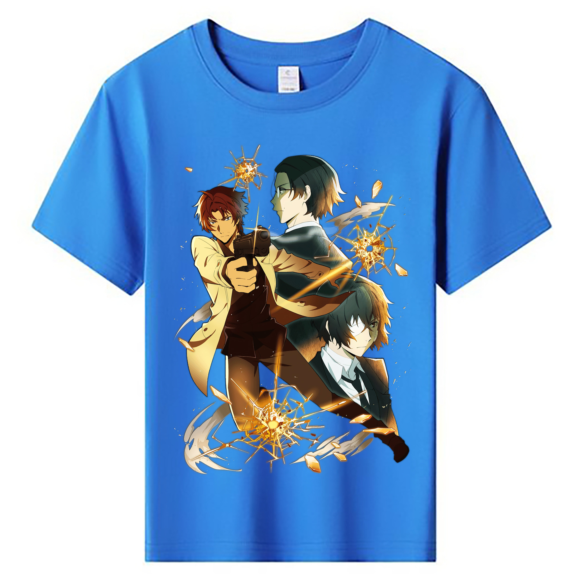 （画像用） 文豪ストレイドッグス Bungo Stray Dogs 綿100％キッズTシャツ（フロントプリント）